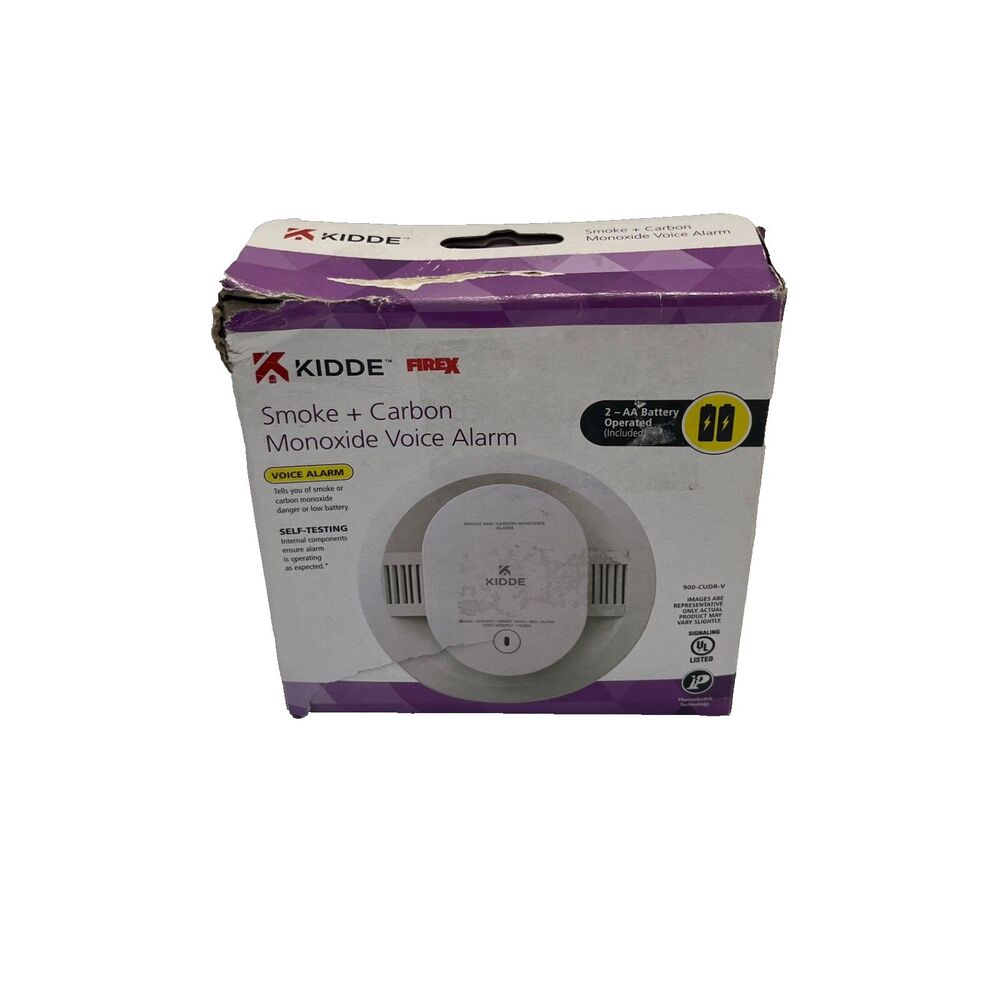 Kidde Smoke & Carbon Monoxide Voice Alarm Self Testing 900-CUDR-V Opened Box